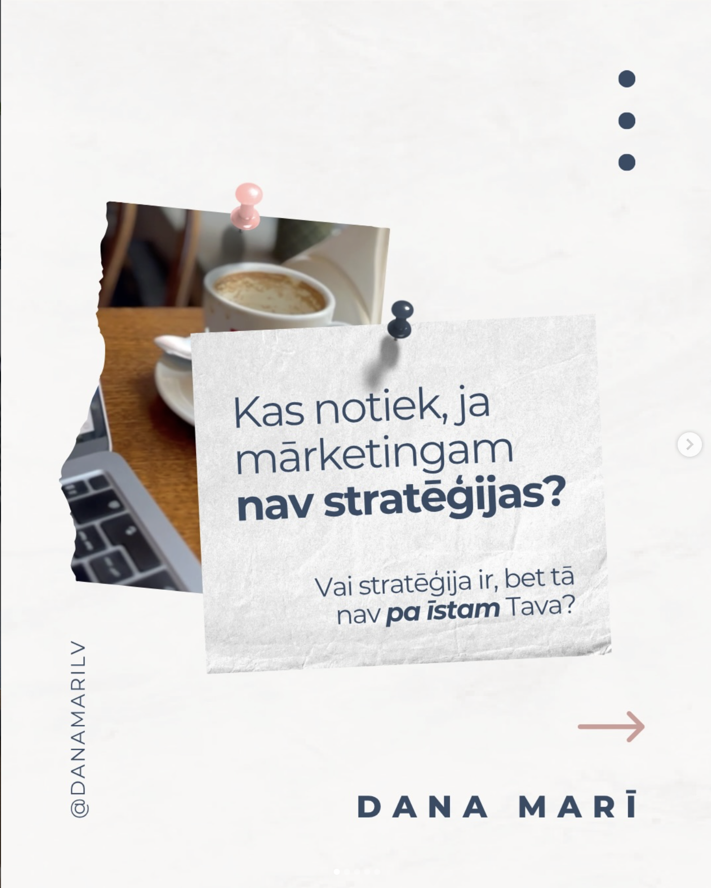 Dana Marī Instagram publikācija